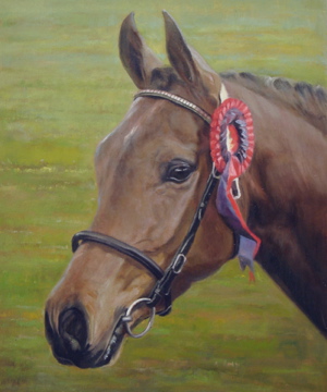 Bespoke Horse Portrait From Your Photos. 15" x 18" - Oil on Canvas.