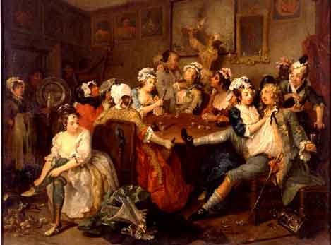 Hogarth - The Orgy. Fine Art Reproduction by Fabulousmasterpieces.co.uk