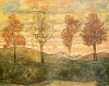 Egon Schiele Four Trees