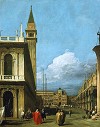 Canaletto Piazzetta Towards the Torre dell''Orologio