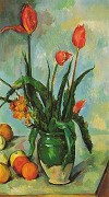 Tulips in a Vase by Paul Cezanne