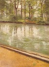 Banks of the River Yerres in the Rain by Gustave Caillebotte