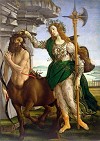 Botticelli Athene and the Centaur