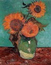 Van Gogh, Three Sunflowers in a Vase