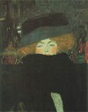 Klimt Lady with Hat and Feather Boa