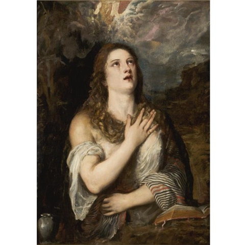 Titian - The Penitent Magdalene 