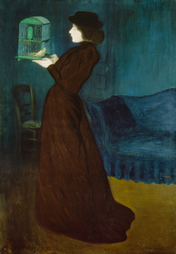 Woman with a Birdcage
